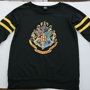 Harry Potter Universal Studios Womens Shirt Size Small Embroidered 3/4 Sleeve